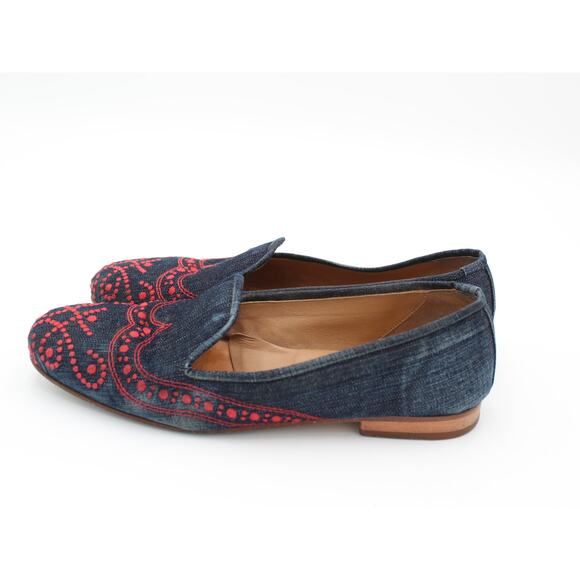 Stubbs & Wootton Loafer Mens Size 10.5 Blue Denim Slip On Slipper Shoe Preppy main image 8
